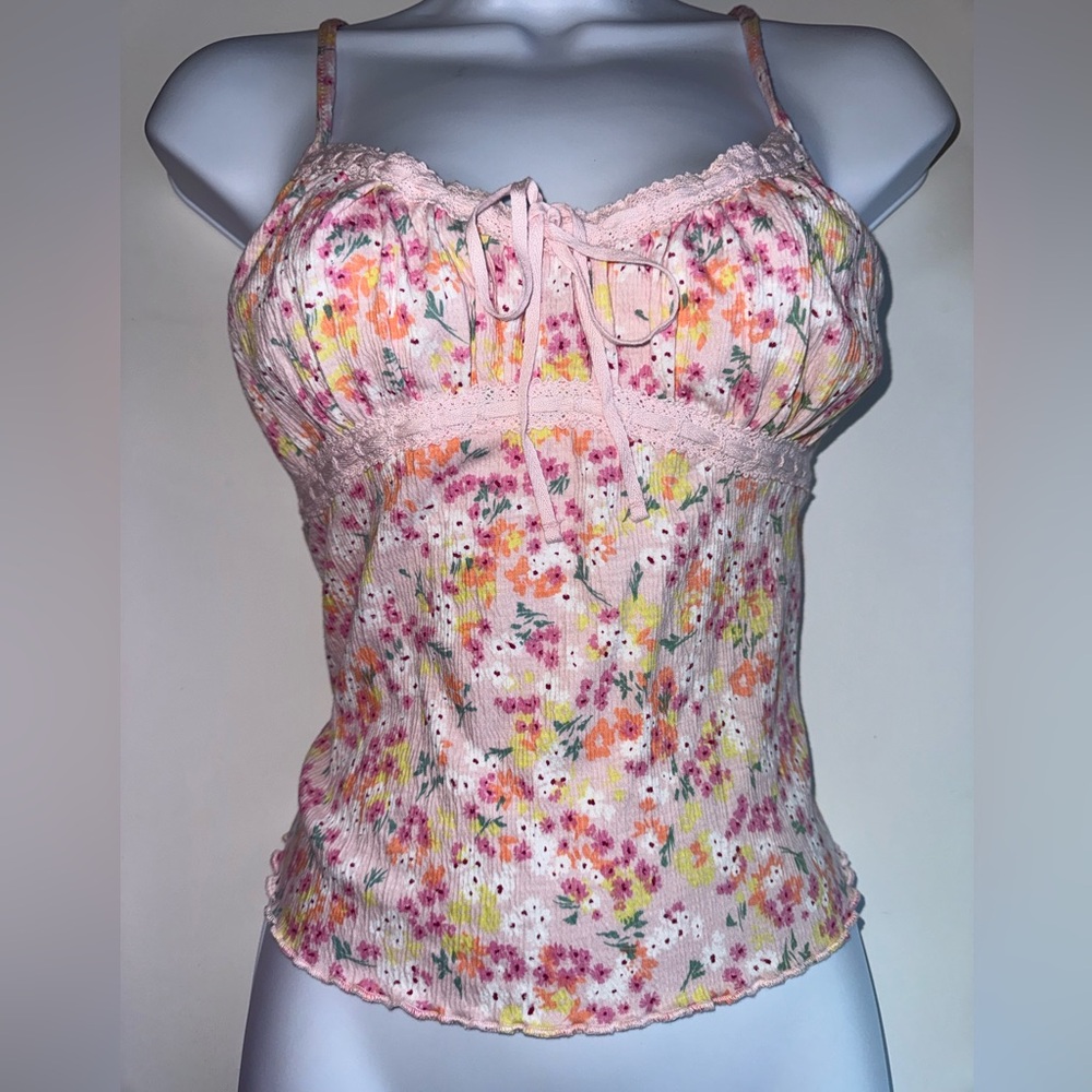 No Boundaries Pink Lace top